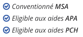 Coches_MSA-APA-PCH La société Mallaurie Aide à Domicile est conventionnée MSA et est éligible aux aides APA et PCH.